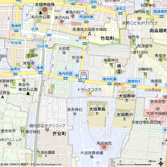大垣ガス株式会社付近の地図